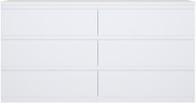 Komoda Forte LSQK221-120, balta, 42.2 cm x 153.9 cm x 79.8 cm