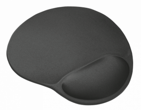 Pelės kilimėlis Trust, 25 cm x 20 cm x 2.3 cm, juoda