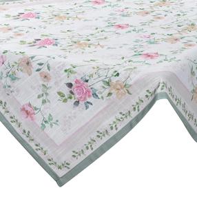 Servetėlė kvadratinė OKF-04, balta/mint/smėlio, 90 x 90 cm