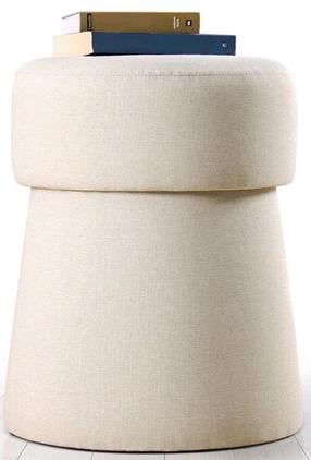 Pufas Hanah Home Beans 209FLF1207, kreminė, 40 cm x 40 cm x 50 cm