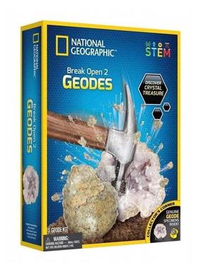 Žaidimas kristalų laboratorija National Geographic Break Your Own Geode, įvairių spalvų