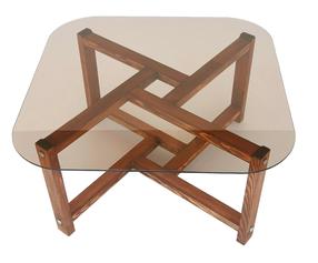 Kavos staliukas Kalune Design Zen, ąžuolo, 80 cm x 80 cm x 40 cm