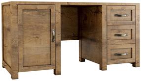 Rašomasis stalas su lentyna Gala Meble Nevada B1, ąžuolo