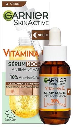 Veido serumas Garnier SkinActive Vitamin C Night, 30 ml