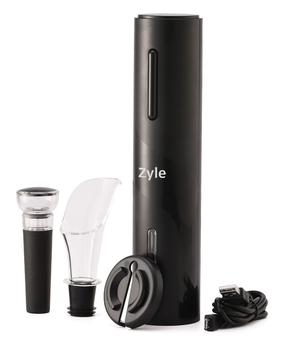 Elektrinis kamščiatraukis Zyle Electric Wine Opener Set ZYKP1SET, plastikas/nerūdijantysis plienas