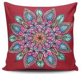 Dekoratyvinė pagalvėlė Mioli Decor, raudona/įvairių spalvų, 43 cm x 43 cm