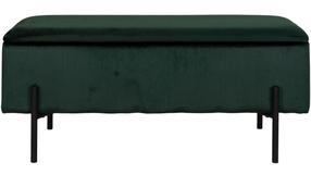 Prieškambario suoliukas House Nordic Watford 1409070, tamsiai žalia, 36.5 cm x 95 cm x 46 cm
