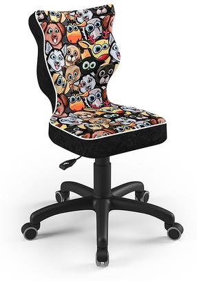 Vaikiška darbo kėdė Petit ST28, 37 x 35 x 83 cm, juoda/raudona