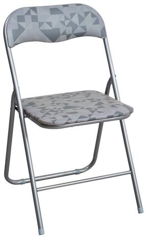 Sulankstoma kėdė Patio Flower, sidabro/pilka, 44 cm x 46.5 cm x 78 cm