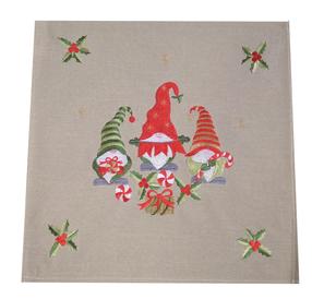 Servetėlė OS-301-B, 40 cm x 40 cm, raudona/smėlio/žalia