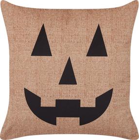 Dekoratyvinė pagalvėlė Beliani Sebes, juoda/oranžinė, 45 cm x 45 cm