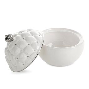 Indas desertams ir saldumynams Eurofirany Adore, 17 cm, balta/sidabro, keramika