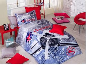 Patalynės užvalkalų komplektas Mijolnir Aliante 182TRK3101, mėlynas/baltas/raudonas, 160 x 220 cm