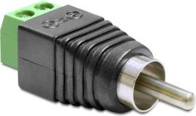 Adapteris Delock RCA - 2-Pin-Terminalblock RCA male, 2-Pin-Terminalblock, juoda