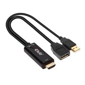 Adapteris Club 3D CAC-1331 HDMI, Displayport, 0.25 m, juoda