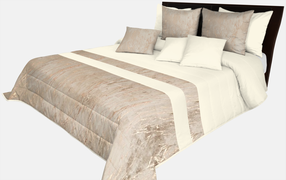 Lovatiesė Mariall NMO-054, kreminė/šampano/smėlio, 200 cm x 220 cm