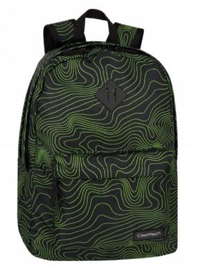Kuprinė CoolPack Scout Jade, juoda/žalia, 32.5 cm x 18 cm x 45.5 cm