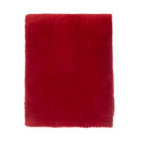 Pledas Domoletti WAFFLE, raudonas, 150 cm x 200 cm