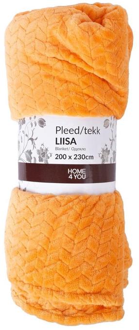 Pledas 4Living Liisa, oranžinis, 230 cm x 220 cm