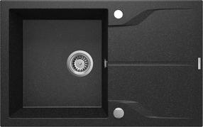 Virtuvinė plautuvė Deante Andante ZQN_2113, granitas, 78 cm x 49 cm x 19.4 cm, grafito