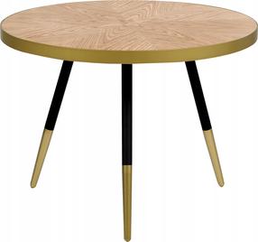 Kavos staliukas Beliani Ramona, rudas/juodas, 61 cm x 61 cm x 45 cm