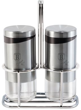 Druskinės ir pipirinės rinkinys Berlinger Haus BH-1993, nerūdijančiojo plieno, 120 ml