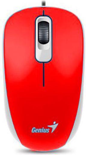 Kompiuterio pelė Genius DX-110, usb type-a, raudona