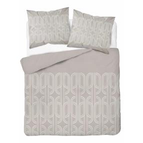 Patalynės užvalkalų komplektas PCB-215, balta/smėlio, 200 x 220 cm