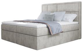 Lova dvigulė continental Meron Dora 21, 160 x 200 cm, šviesiai ruda, su čiužiniu