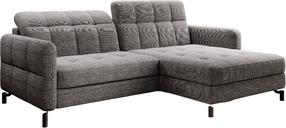 Kampinė sofa Lorelle Berlin 01, pilka, dešininė, 160 x 225 cm x 105 cm