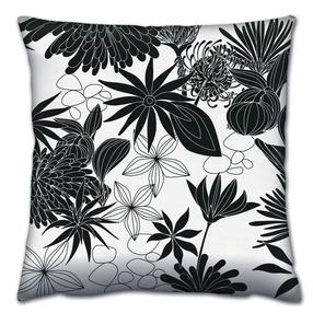 Dekoratyvinė pagalvėlė Mioli Decor, balta/juoda, 43 cm x 43 cm