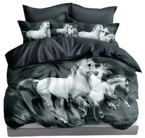 Patalynės užvalkalų komplektas PGA-15, pilkas/grafito, 160 x 200 cm