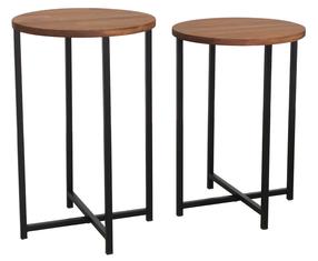 Žurnalinis staliukas Kalune Design Neta, ąžuolo, 35 cm x 35 cm x 55 cm