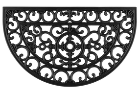 Durų kilimėlis 4Living Ira, juodas, 75 cm x 45 cm x 1 cm