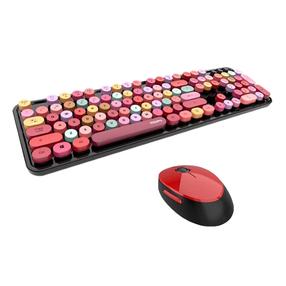 Klaviatūra MOFII Wireless 2.4Ghz Optical Mouse, Anglų (US), įvairių spalvų, belaidė