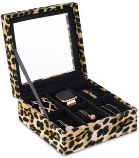 Papuošalų dėžutė AmeliaHome Glasen Leopard, 18 cm, įvairių spalvų