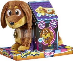 Žaislinis gyvūnas šuo Goliath AniMagic Diggles, ruda