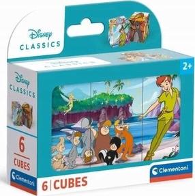 Medinės kaladėlės Clementoni Disney Classic 40657, 6 vnt.