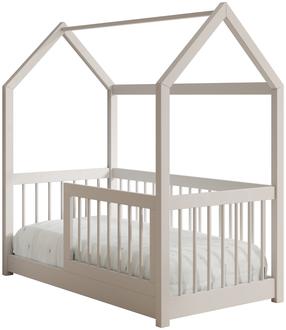 Vaikiška lova viengulė ADRK Graja House, balta, 70 x 140 cm, be patalynės dėžės, be čiužinio