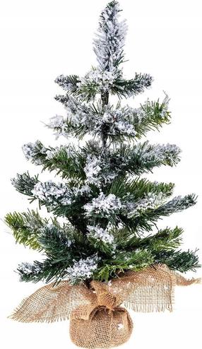 Dirbtinė Kalėdų eglutė apsnigta Fééric Lights and Christmas, 50 cm, su stovu