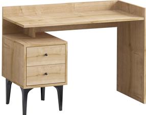 Rašomasis stalas su spintele Kalune Design Puuk DEC0087, ąžuolo