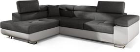 Kampinė sofa Anton Sawana 05, Soft 17, tamsiai pilka, kairinė, 202 x 275 cm x 90 cm