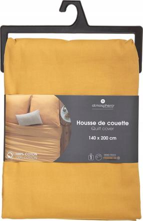 Antklodės užvalkalas Atmosphera, geltona, 140 cm x 200 cm