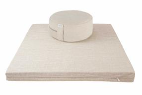 Grikių lukštų pufas ir čiužinukas Grikė, 90 cm x 80 cm