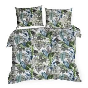 Patalynės užvalkalų komplektas Davos, baltas/žalias, 160 x 200 cm