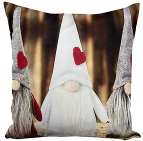 Kalėdinis dekoratyvinės pagalvėlės užvalkalas JCLA-50, ruda/balta/pilka, 40 cm x 40 cm