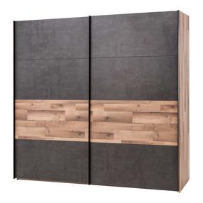 Spinta Forte Ricciano 2D, ąžuolo/tamsiai pilka, 61.2 cm x 220.1 cm x 210.5 cm