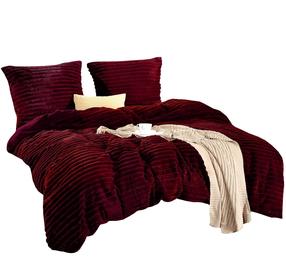 Patalynės užvalkalų komplektas PIG-06, bordo, 140 x 200 cm