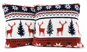 Kalėdinis dekoratyvinės pagalvėlės užvalkalas Novel-01, įvairių spalvų, 40 cm x 40 cm