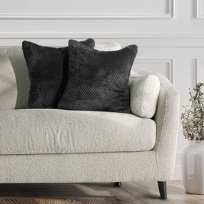 Dekoratyvinės pagalvėlės užvalkalas Restilo Henry, juoda, 45 cm x 45 cm, 2 vnt.